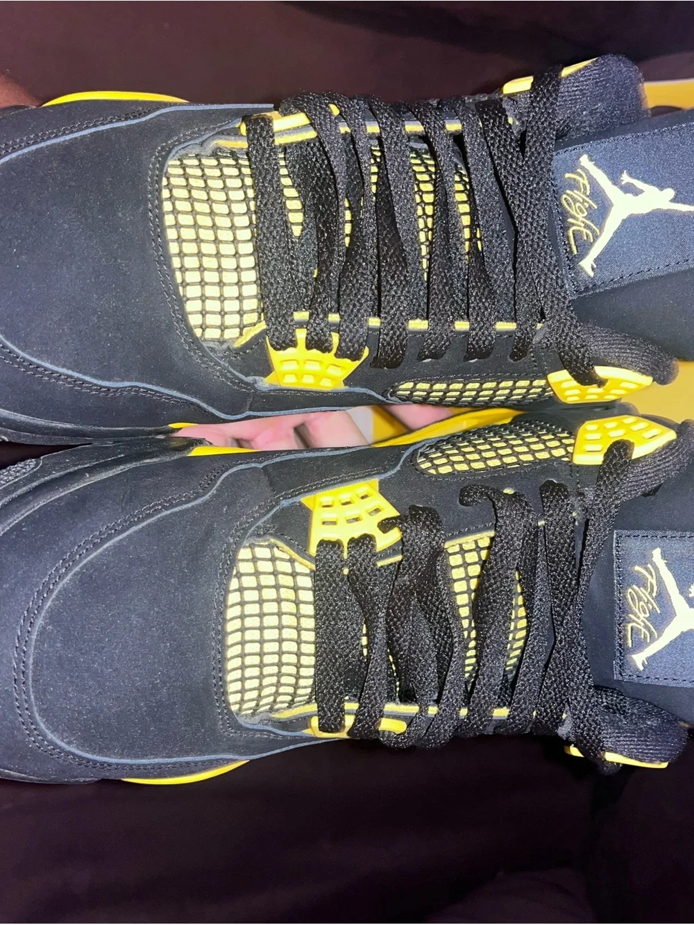 Jordan 4 Retro “Yellow Thunder” men’s size 11